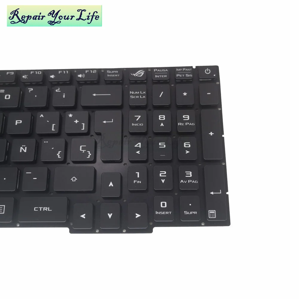 

Latin Spanish Backlit Keyboard For ASUS Rog Strix GL553VW GL553VD GL553V GL553 GL753VD GL753 SP ES LA Laptop Keyboard V156362CK2