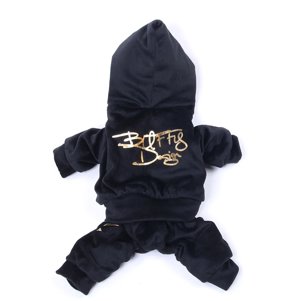 

Nieuwe Fluwelen Hond Hoodie Jas Kat Puppy Fleece Jumpsuit Winter Warm Kleding Kleding