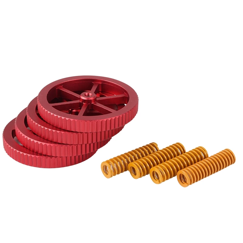 

HOT-4PCS Upgraded 3D Printer Aluminum Hand Twist Leveling Nut Hot Bed Die
