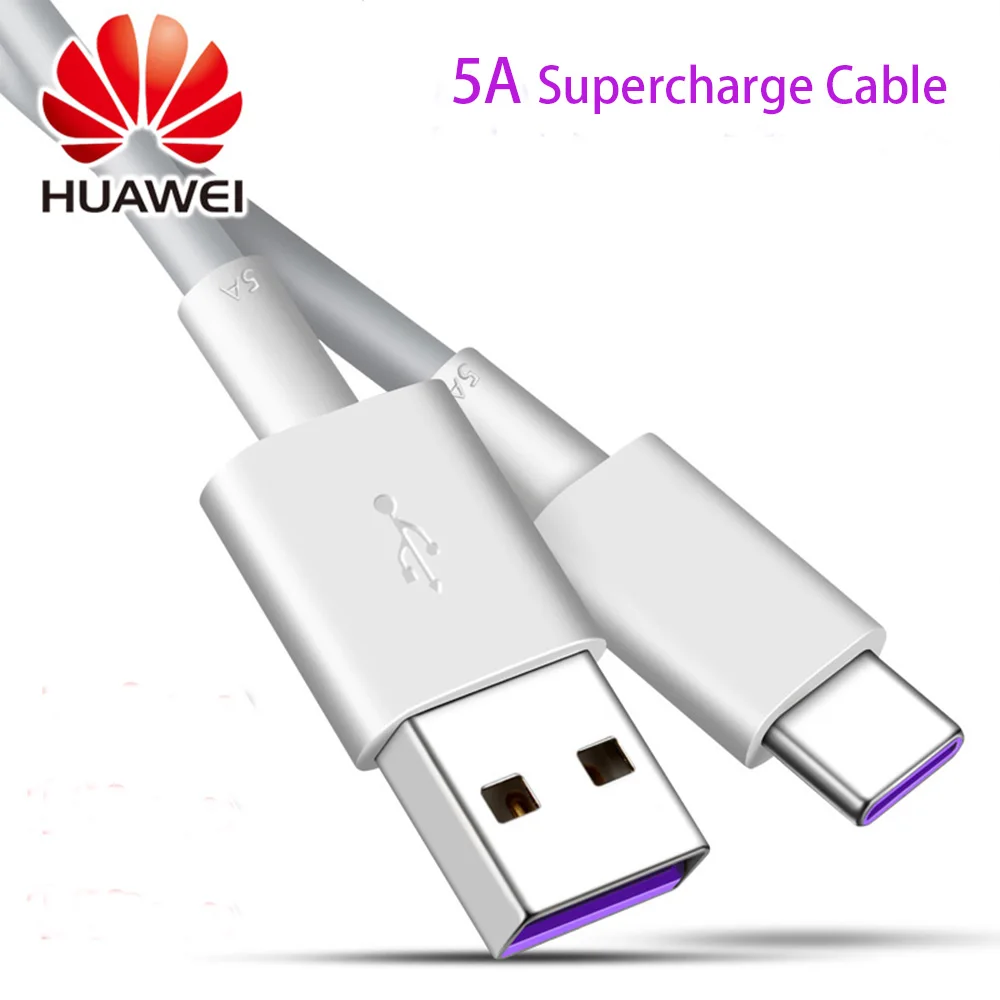 Оригинальный Huawei 5A Type C кабель USB 3 1 Supercharge для P30 P20 Pro lite Mate20 10 P10 Plus lite|Кабели
