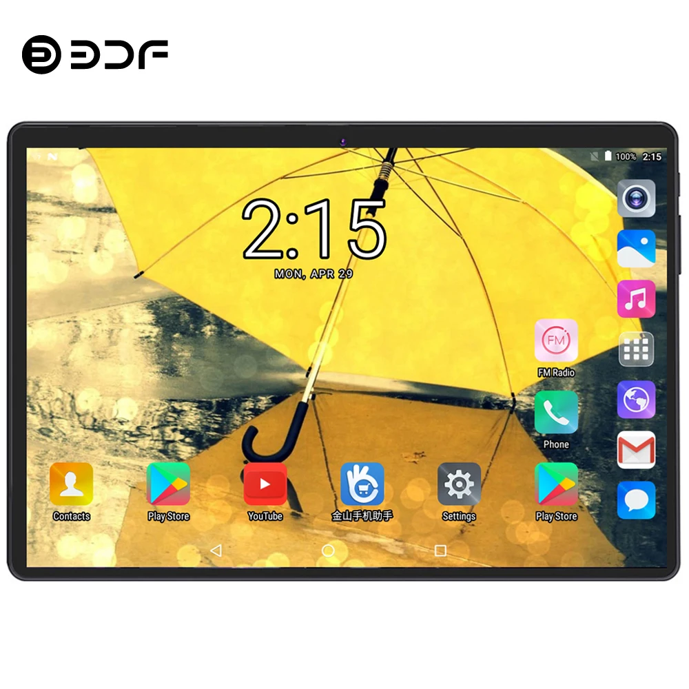 BDF 10-дюймовый планшетный ПК 10/Deca Core 8 ГБ ОЗУ 128 Гб ПЗУ Android 9,0 две sim-карты 3g/4G LTE WiFi Bluetooth Pc планшет 10,1