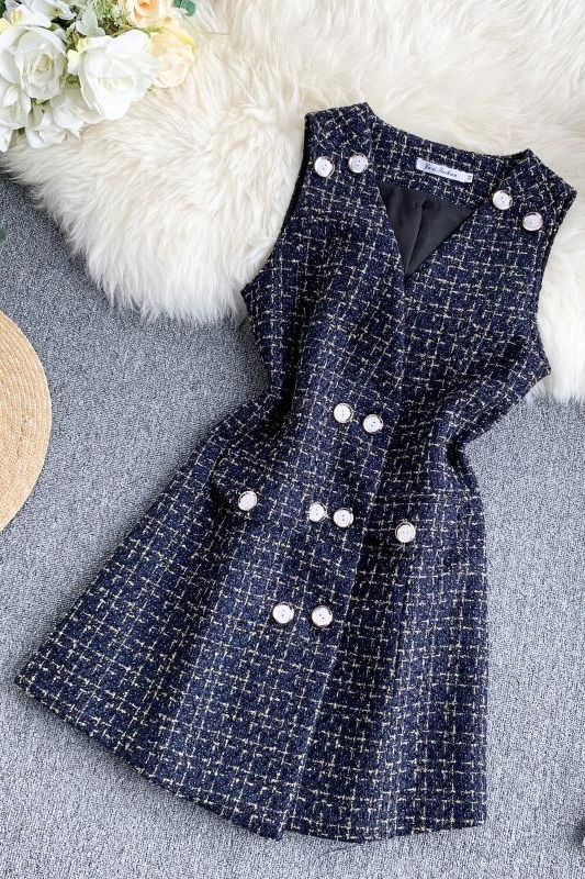 2019 Новое модное женское платье без рукавов с v-образным вырезом | Женская одежда