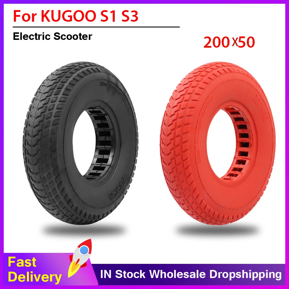 200x50 однотонные бескамерные шины электрический скутер для KUGOO S1 S3 Speedway mini 4 Pro