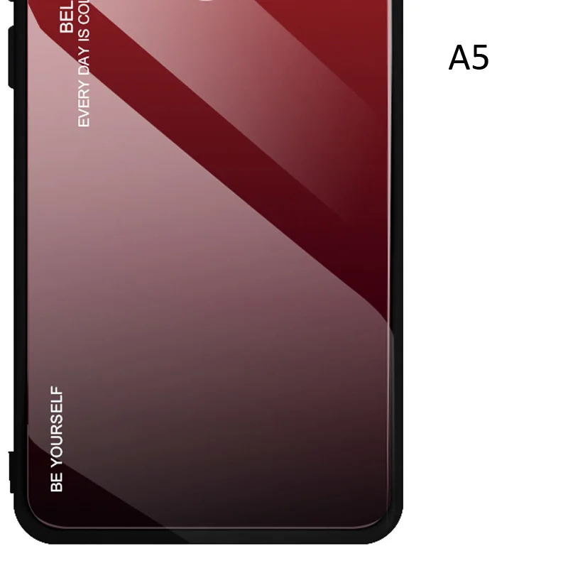 A5 Чехол из закаленного стекла с градиентом из углеродного волокна для Xiaomi Redmi Note 8 Pro 8T - Цвет: A5