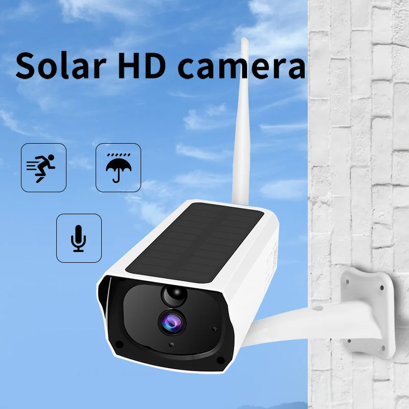 

IP Wi-Fi Солнечная камера ИК 1080P HD наружная камера видеонаблюдения для умного дома Беспроводная IP66 Водонепроницаемая Двухсторонняя аудиосвязь