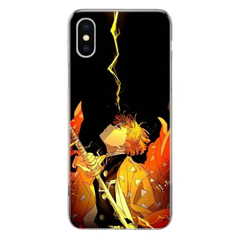 

Demon Slayer Agatsuma Zenitsu Phone Case For Apple Iphone 12 11 Mini Pro X XR XS Max 7 8 6 6S Plus 5 SE 7G 6G + Art Cover Coque