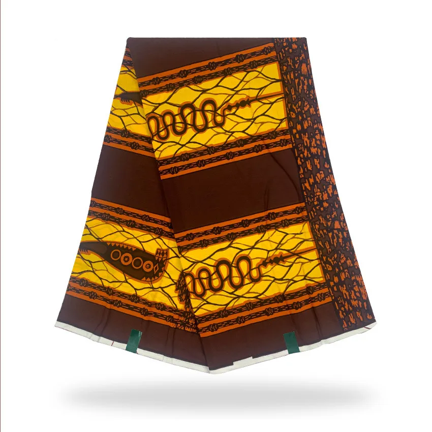 

African Veritable Real Wax Prints Kente Fabric Sewing Dress Tissu Patchwork Ankara Wax 100% Cotton Top Quality Material F8-20