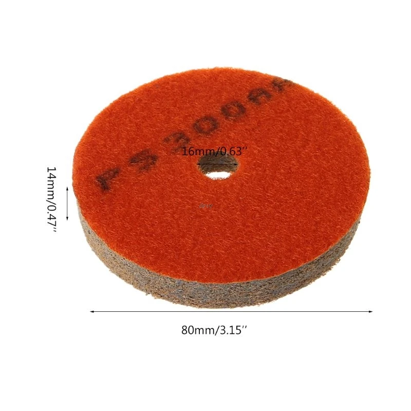 

3" Sponge Diamond Polishing Pad For Marble Granite Concrete Floor Grinding Nylon Fiber Stone Clean Abrasive Disc