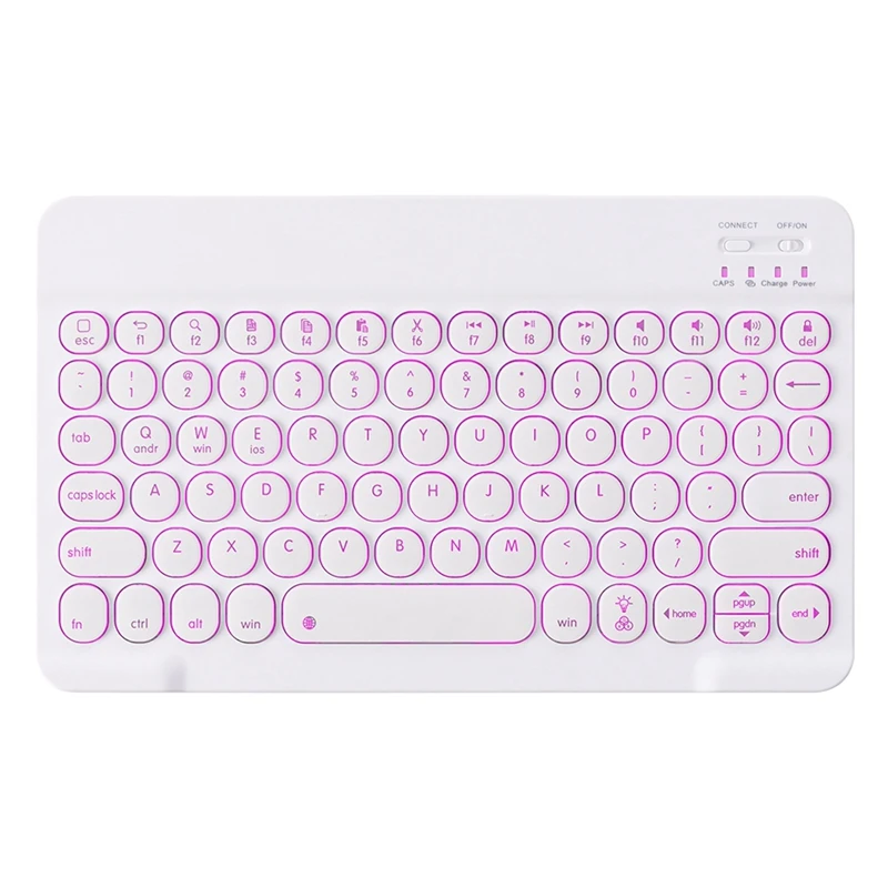 

Wireless Keyboard Case for iPad (10.2 Inch) Tablet PC 7 Color Backlight Bluetooth Keyboard Case