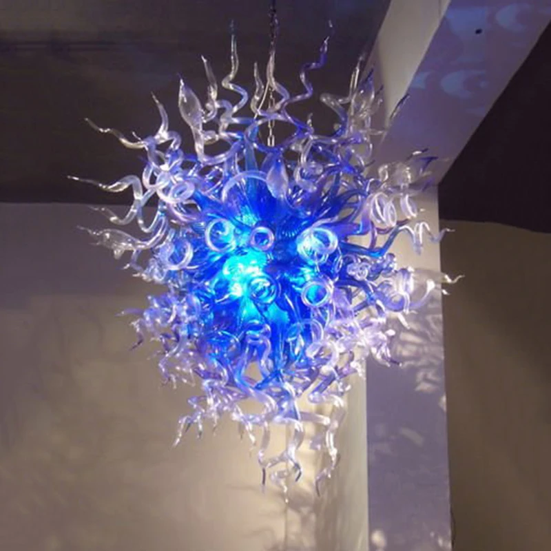 Бесплатный Воздушный фрахт Романтический Синий Тень стекло искусство