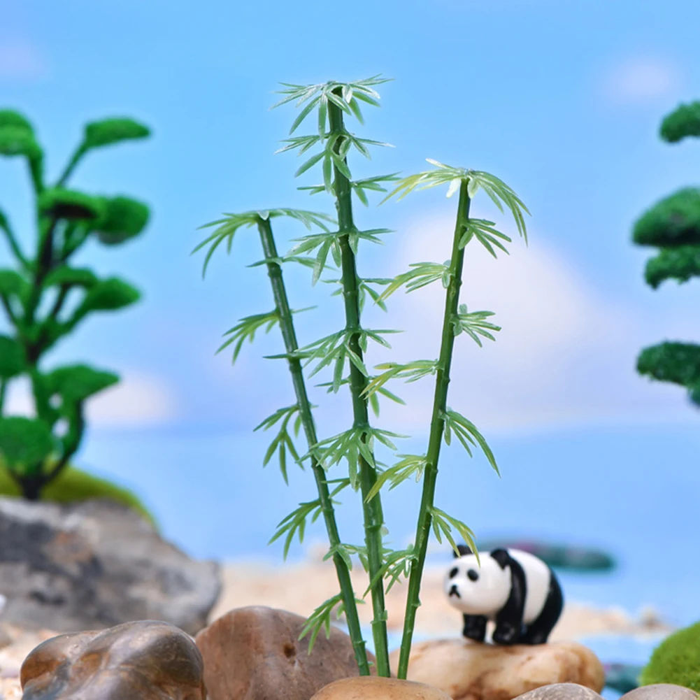 5 шт. мини бамбуковая фигурка растения Фея Сад Микро бонсай для пейзажа DIY Декор |