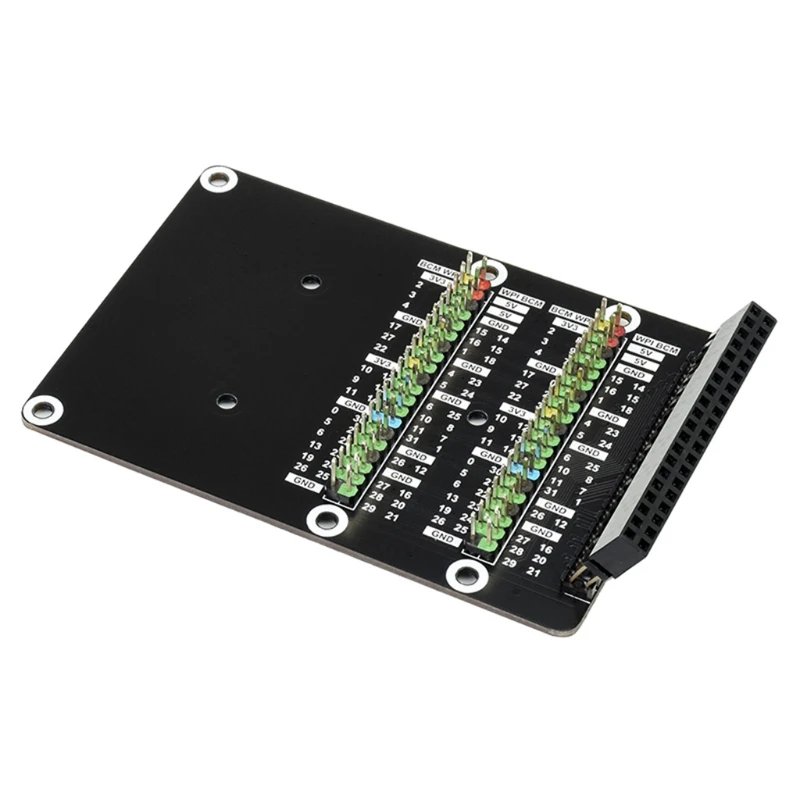 

40 PIN GPIO Header Adapter Color-Coded Header Expansion Board Special Angled Header for Raspberry Pi 400 Easy Expansion QXNF