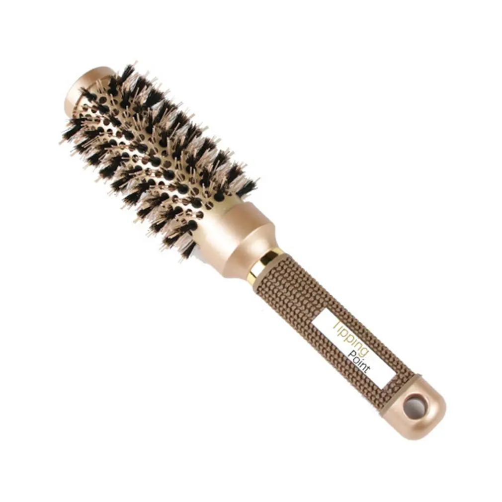 Золотой цилиндр вьющиеся волосы расческа профессиональный стиль