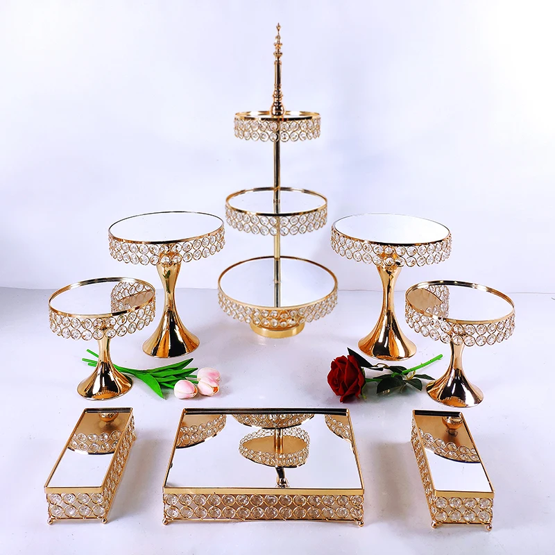 Набор подставок для торта из кованого железа 6-8 шт.