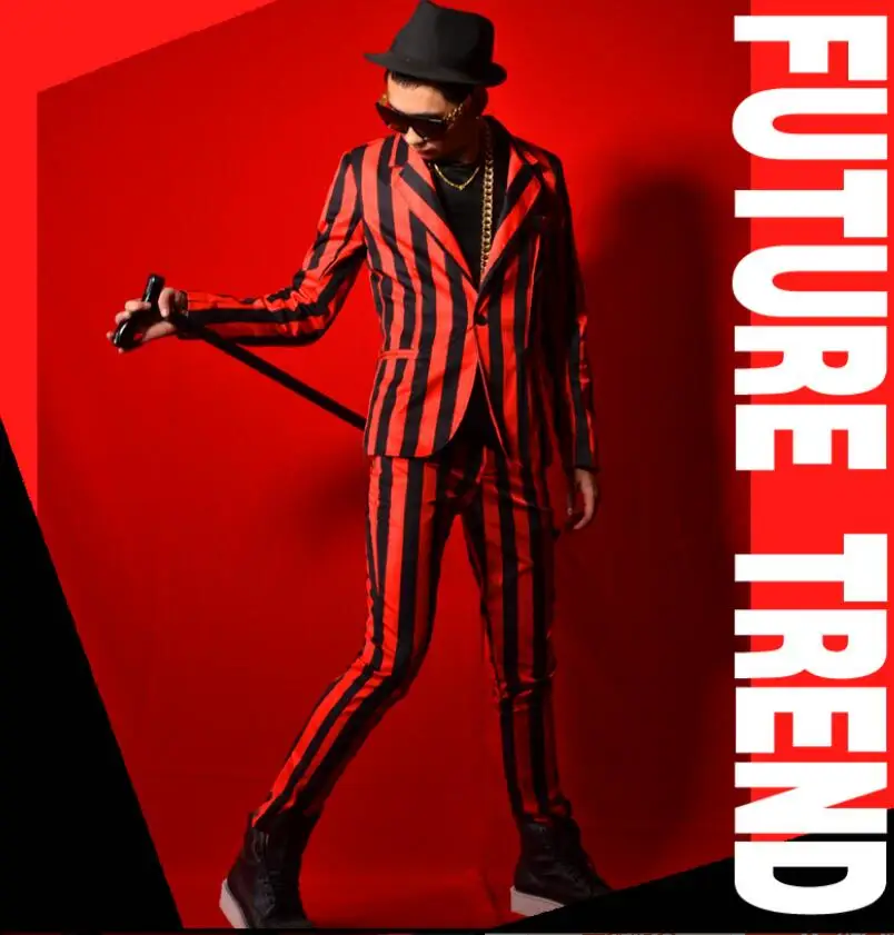 Оригинальная новая мужская одежда для ночного клуба приталенный певец DS DJ