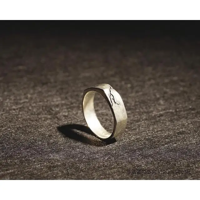 Кольцо мужское геометрическое в винтажном стиле креативное Подарочное кольцо с