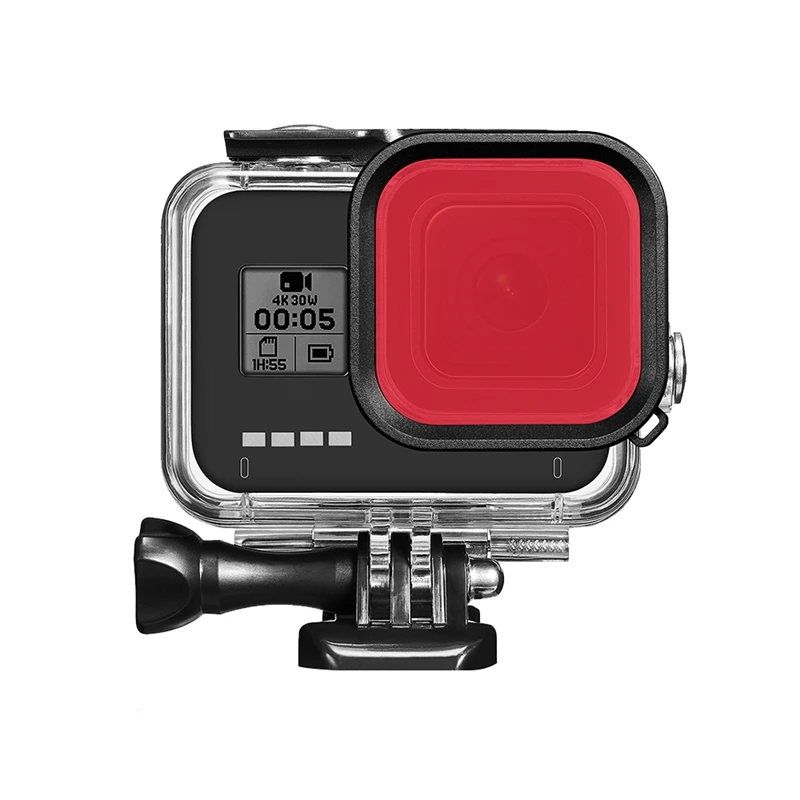 RISE-водонепроницаемый корпус защитный чехол для GoPro Hero 8 черная камера подводный