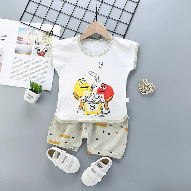 Комплект одежды для малышей 0-4 лет летняя одежда маленьких мальчиков детская