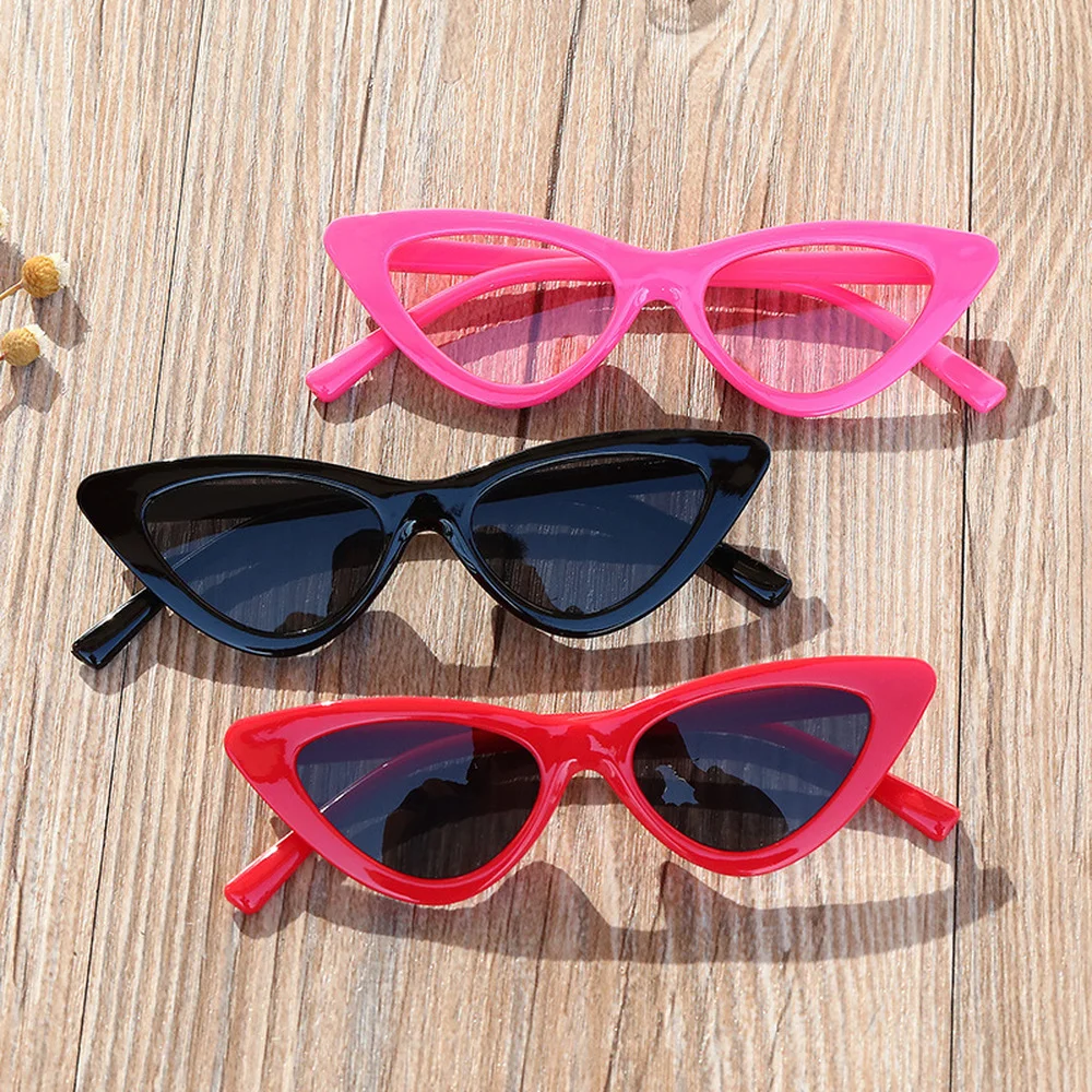 Gafas De Sol con forma De ojo De gato para niños y niñas, anteojos De Sol infantiles con montura triangular pequeña, UV400