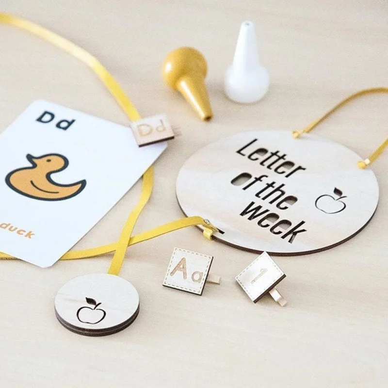 Заколка для волос в скандинавском стиле детский деревянный держатель фото