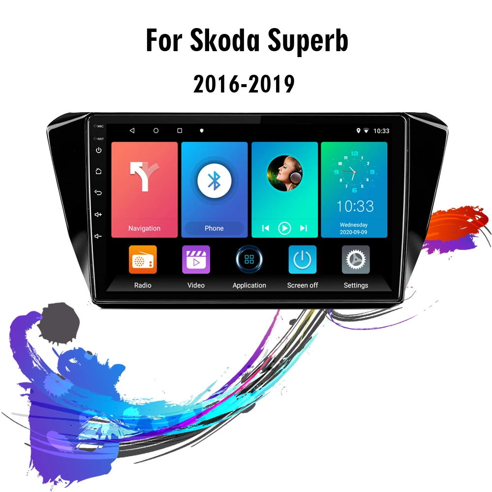 

Eastereggs 10.1 Inch 2 Din Android Car Radio For Skoda Superb 2016-2019 WIFI GPS Navigation FM Bluetooth Car Multimedia Player