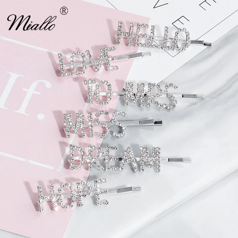 Женские заколки для волос Miallo 2 шт./лот модные с австрийским кристаллом