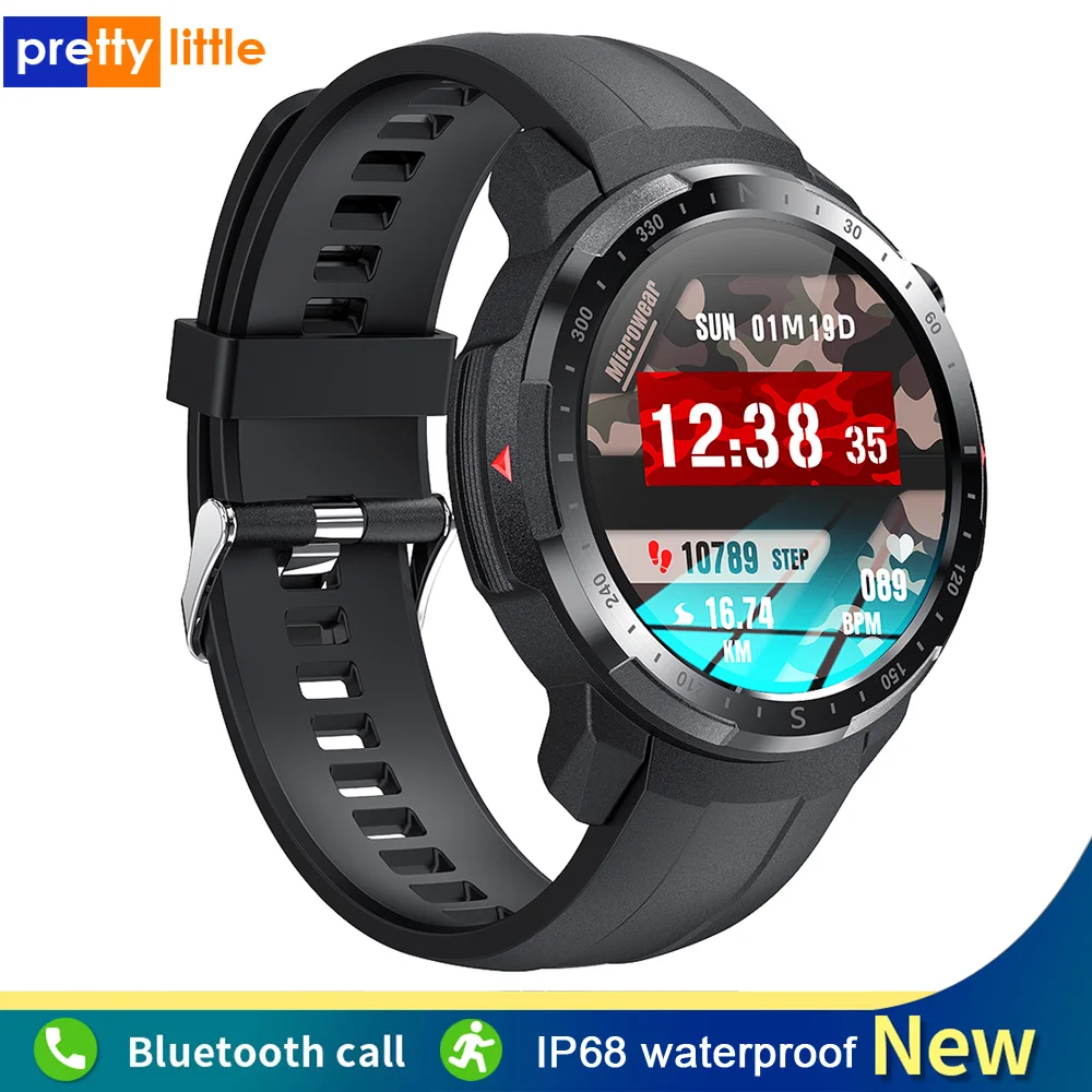 New Bluetooth Call Sports Smart Watch Men IP68 Waterproof Heart Rate 450mAh Long Battery L2-0 Fashion SmartWatch For Android IOS |