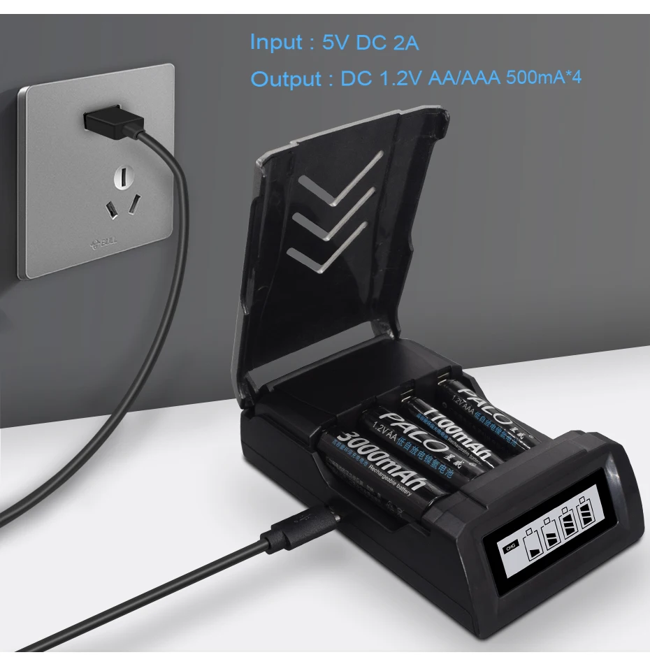 PALO 1 2 V AAA Перезаряжаемые Батарея для удаленного Управление игрушечные часы
