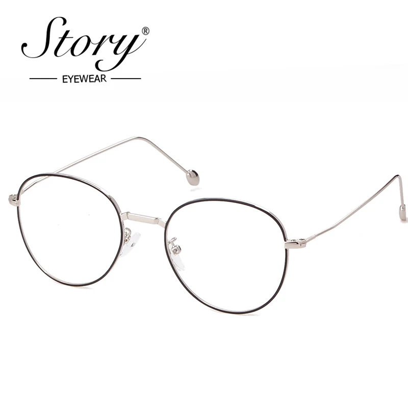 Оптические очки с круглыми прозрачными линзами STORY 2018 искусственные для мужчин и