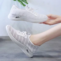 breathable white sneakers summer women running sports shoes lightweight hollow out jogging trainers lady spring casual sneakers
