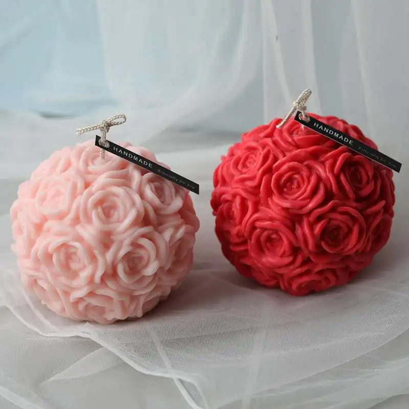 

Kitchen Ice Cream Ice Cube Tool Diy Rose Flower Ball Silicone Ice Cube Ball Rose Candle Ice Ball Silicone Abrasive Tool