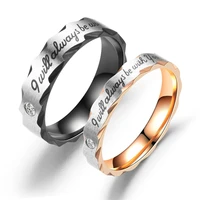 diamond rose gold black pair ring love couple pair ring engagement rings for women 925 silver set of rings for teen girls mens