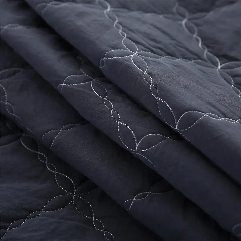 

Bed Fitted Sheet Mattress Protector Cover Washed Cotton Quilted Thick Pad with Elastic Band Customize Any Size