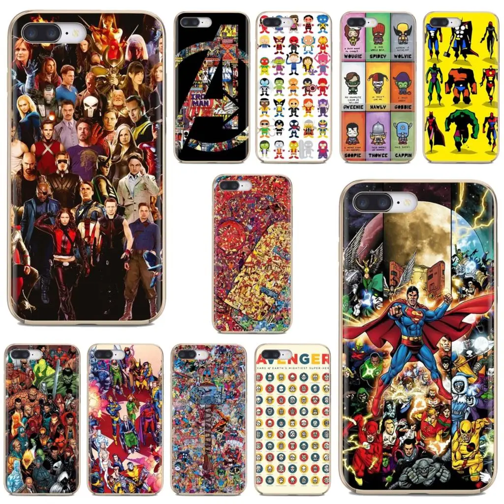 Мягкий чехол для телефона iPhone 11 Pro 4 4S 5 5S SE 5C 6 6S 7 8X10 XR XS Plus Max iPod Touch all Super Heroes puzzle dc