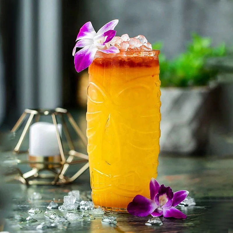 Стеклянная Кружка Tiki современный бар кулер прозрачные тумблеры | Дом и сад