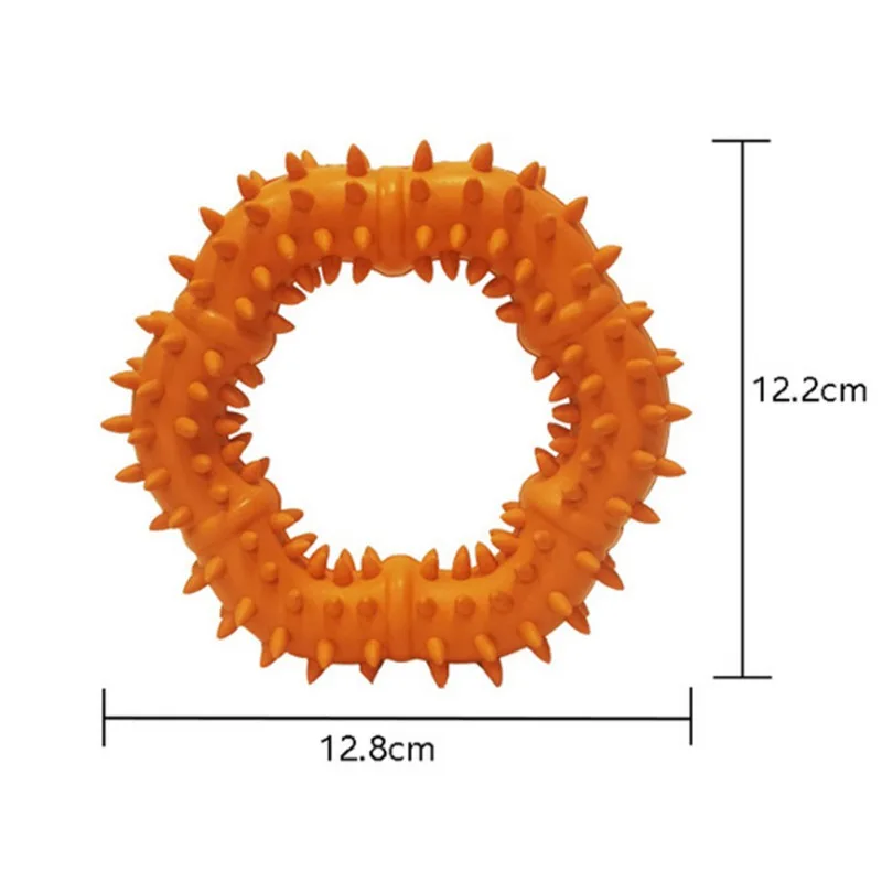

Pet Rubber Molar Annulus Toy Cat And Dog Bite Resistant Thorn Ring Grinding Teeth And Cleaning Teeth Toy For Pet Supplies T