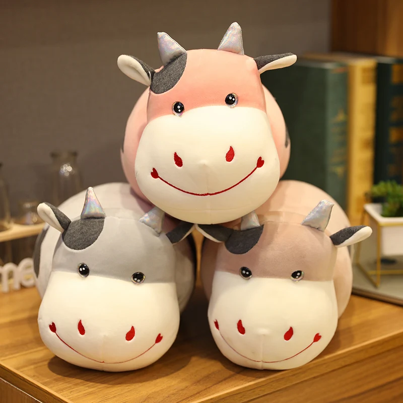 

36-46 см милые мягкие Мультяшные плюшевые игрушки молочковая корова набивная хлопковая подушка кукла для девочек детские подарки на день рож...