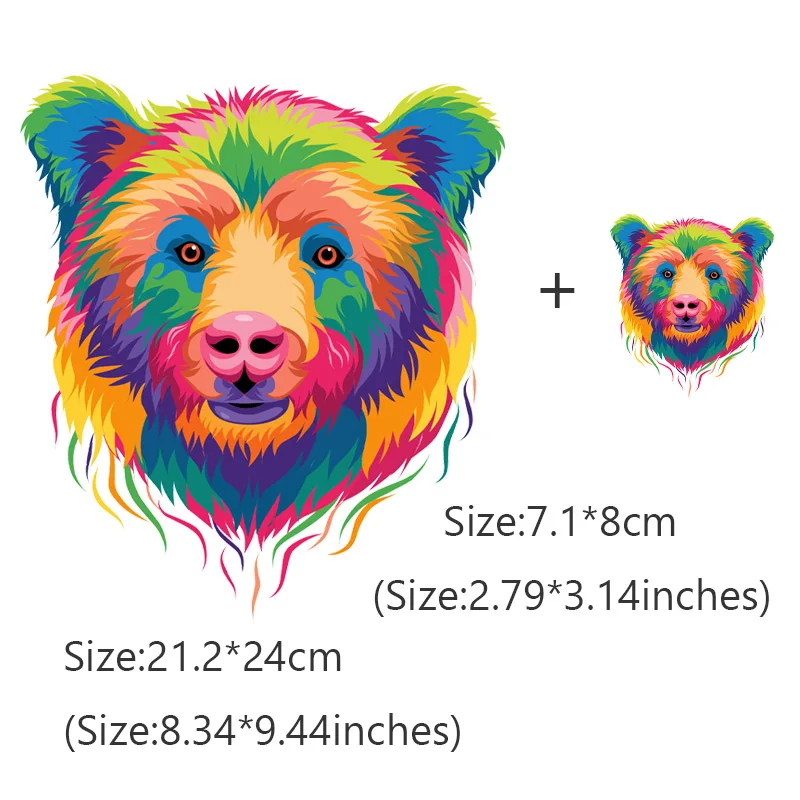 Нашивки с животными модная одежда наклейки термотрансферные нашивки для