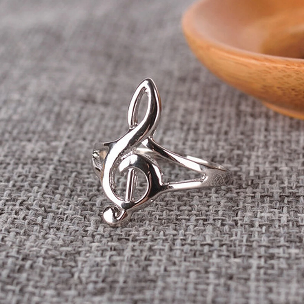 

New Cartoon Anime Around Fashion Students Non - Mainstream Music Symbols Rings Notes Rings For Girls Gift