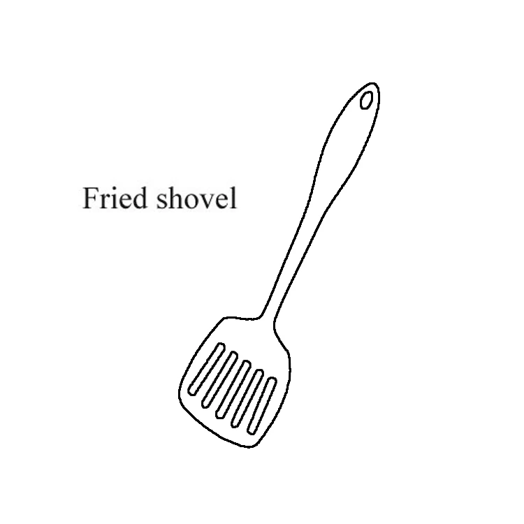 Fried Shovel 1 шт. точечная титановая золотая нержавеющая сталь кухонная посуда кухонная ложка-лопатка кухонная посуда кухонные инструменты лопатка и ковш кухонные принадлежности - Цвет: Fried Shovel