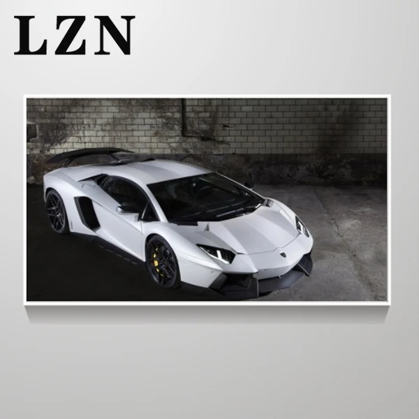 06 LZN картины на холсте художественные Плакаты Декор для стены рисунок автомобиля Lamborghini картина без рамы для Modren гостиной украшения дома - Цвет: 06