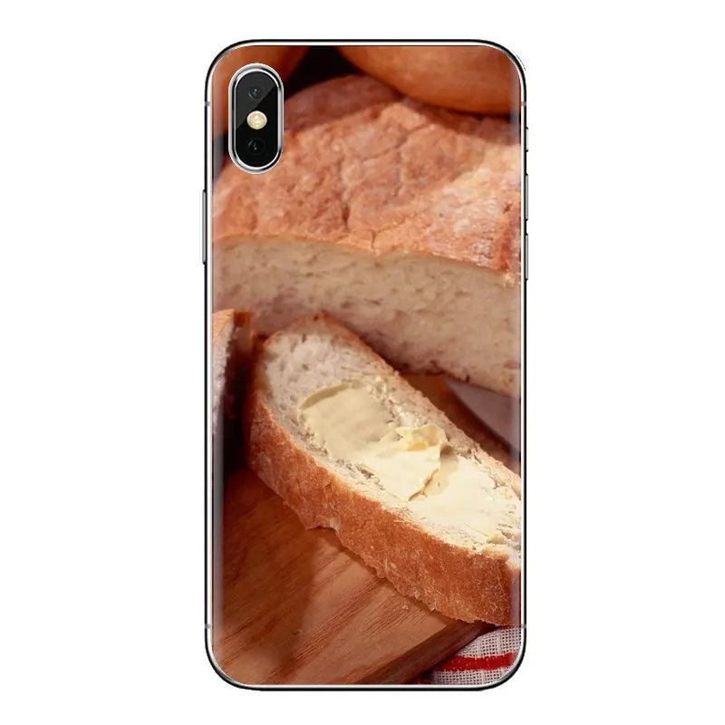 Обои еда выпечки хлеба для samsung Galaxy S2 S3 S4 S5 мини S6 S7 край S8 S9 Plus Note 2 3 4 5 8 Coque Fundas