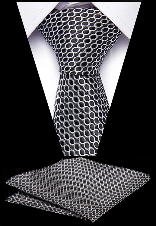 Роскошный мужской галстук-платок набор жаккардовый тканый шелковый галстук для