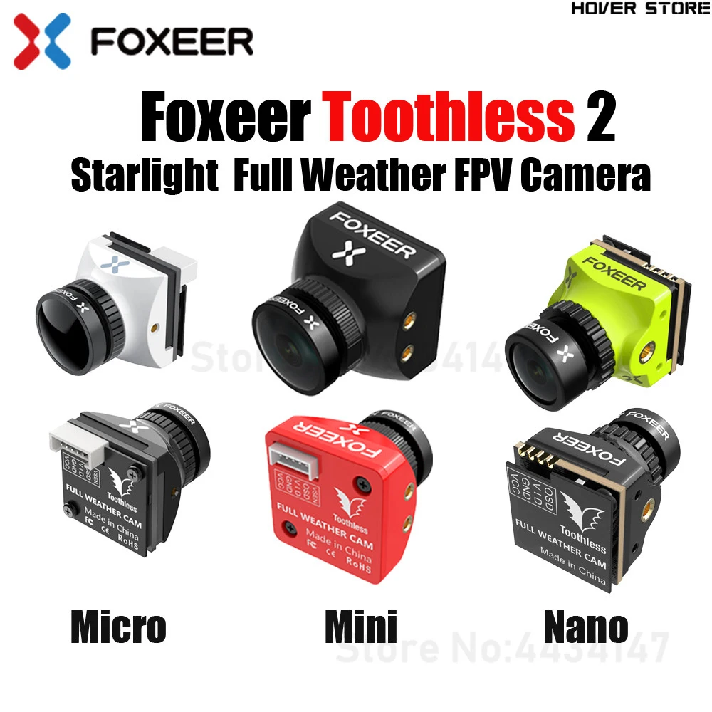 Foxeer Mini/Micro/Nano беззубики 2 CMOS 1/2 1 мм 1200TVL PAL/NTSC 4:3 16:9 FPV OSD камера естественное