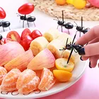 12 шт.компл. творвечерние, серия муравьев, зубочистки, индустриальные муравьи, вилка для фруктов