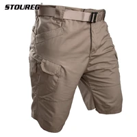mens waterproof hiking pantssummer outdoor wear resisting climbing sports tactical running shortsbreathable gym half pants