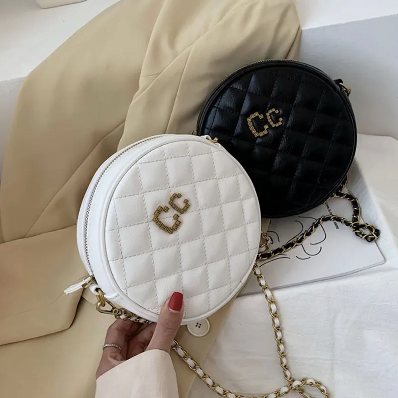 

Сумка через плечо женская, маленькая, круглая, летняя, 2020