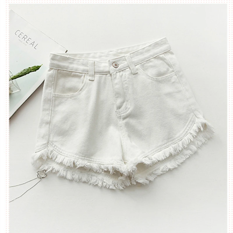 2019 moda mujer verano Pantalones cortos de mezclilla Jeans mujeres cintura alta corto nuevo Femme Push Up Skinny Denim Short |