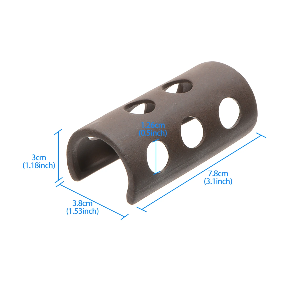Аквариумное украшение для аквариума Saim белое керамическое полукруглое