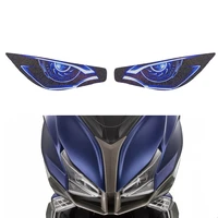 motorcycle 3d front fairing transmission headlight stickers guard protection sticker decals for kymco xciting s400 xcitings400